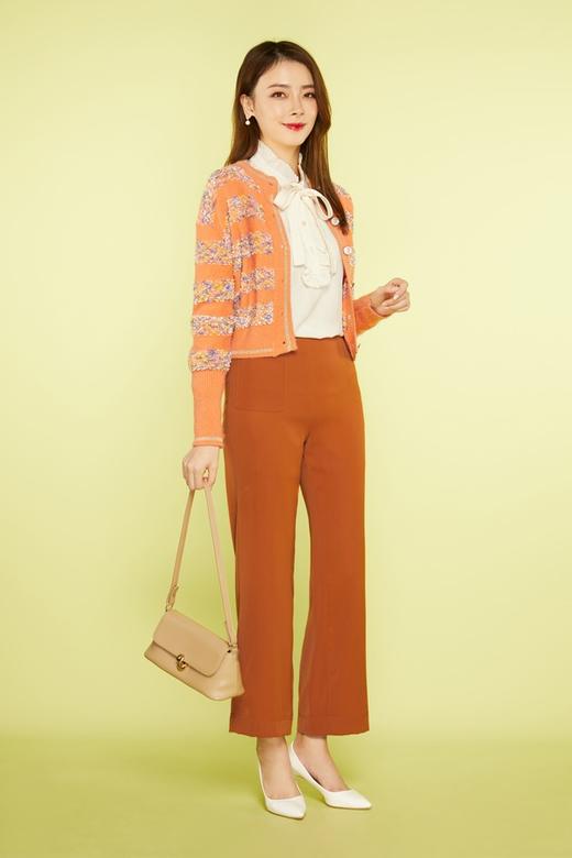 Le Malene 立领荷叶边飘带衬衣 11446 商品图1