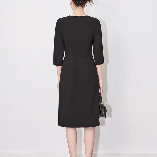 【高货wl】全新升级【铂金会员339/天猫459/差价120】(10026) 洛诗琳2025春季高级感精致方领钉钻轻奢收腰显瘦连衣裙 商品图4