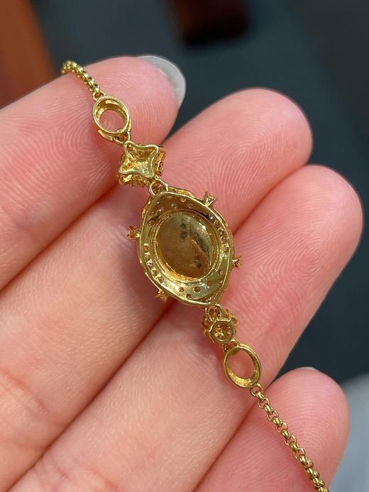 蛋面翡翠手链 商品图2