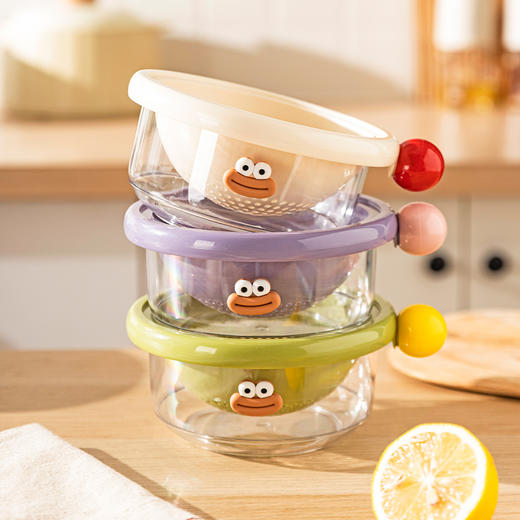 摩登主妇洗水果沥水篮客厅家用新款水果盘小精致高颜值双层滤水篮 商品图0