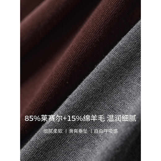 棉仓362635009-初棉天丝羊毛短袖宽松针织衫 商品图2