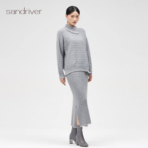 西藏羊绒直筒半裙SJF96W318N 商品图3