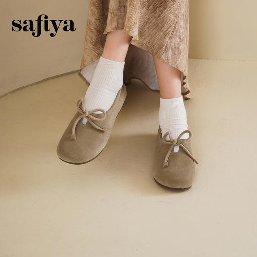 预售10天发|Safiya/索菲娅2025咖啡庄园复古软底休闲外穿舒适勃肯鞋SFD1112414 商品图5