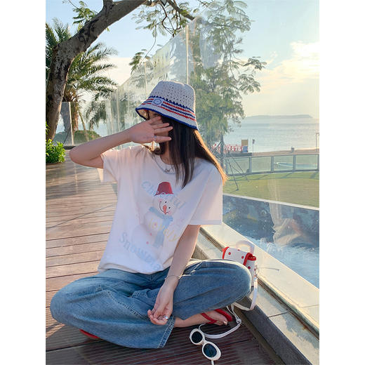 <曾小咸推荐>雪人印花短袖T 日常119.99/件 立减50 秒杀69.99/件！！ 商品图3