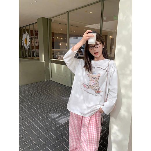 <曾小咸推荐>4.11现货秒杀 ！微信超特价！萌趣小熊长袖T恤 日常139.99 立减80 秒杀59.99！！ 商品图4