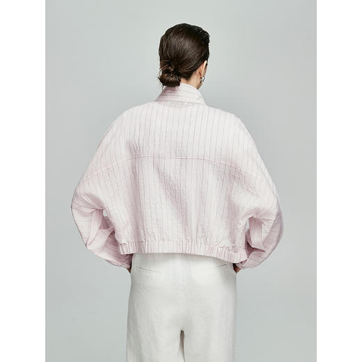 棉仓362607010-初棉宽条纹麻外套 商品图3