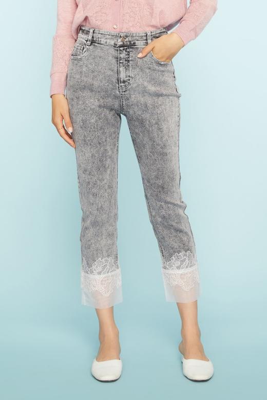 ANSUABEL 蕾丝拼接牛仔裤 11458 商品图0