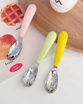 316食品级不锈钢元宝勺送收纳盒