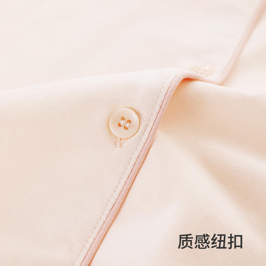【商场同款】熳洁儿 短袖七分裤家居服春夏开衫套装95棉25203222 商品图4