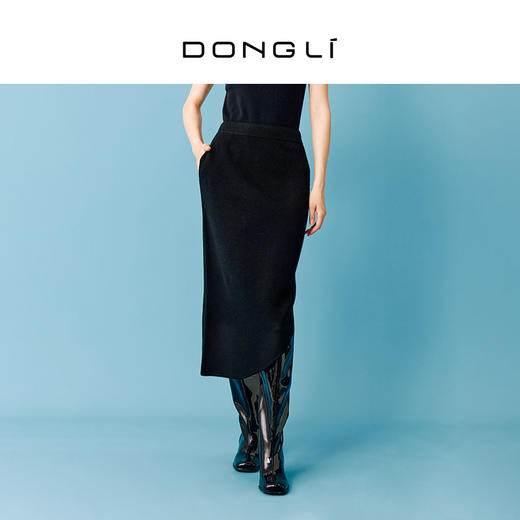 东黎 • 秀场同款 山羊绒女士春季气质不规则半身裙 4361 商品图3