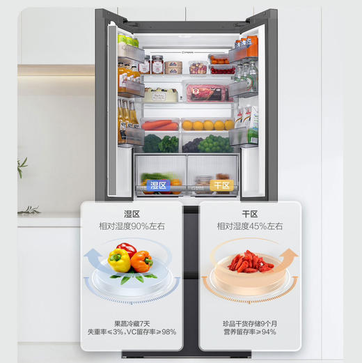 海尔（Haier）冰箱BCD-413WGHFD1BSJU1 商品图3