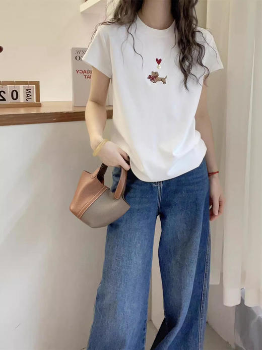 爱心小狗短袖T恤 商品图2