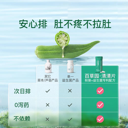 【旅行装12片】妈妈花园百草园清清片益生菌便0番泻叶排膳食纤维M 商品图2