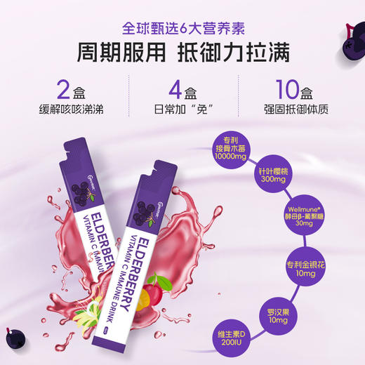 Youthit优思益接骨木莓口服液高浓度维生素VC提高免疫力职场女性 商品图3