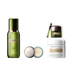 海蓝之谜水润抵达四件套（海蓝之谜经典面霜60ml+海蓝之谜精粹水150ml+海蓝之谜绿眼霜15ml+海蓝之谜唇膜9g）送：海蓝之谜礼盒礼袋