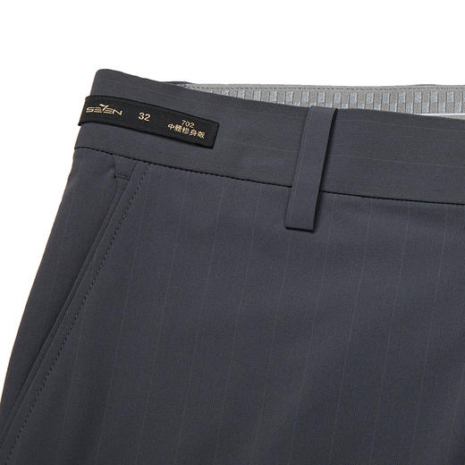 【商场同款】柒牌锦氨弹力休闲裤春夏新品时尚条纹斜插袋男士长裤726H70700 商品图2