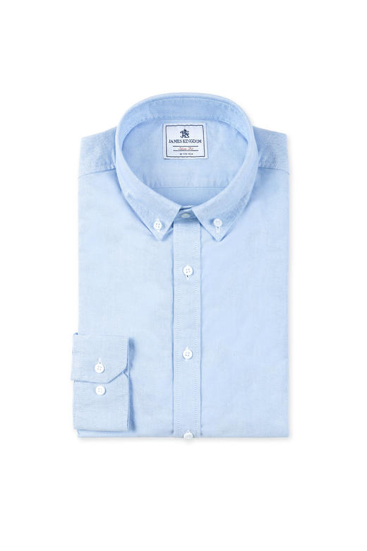 占姆士男士纯棉牛津纺衬衫团购批发 商品图4