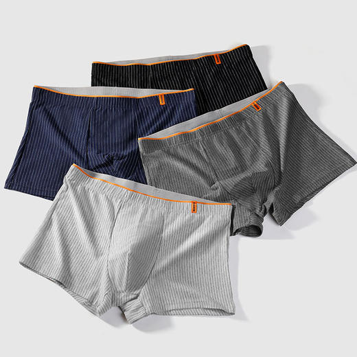 纯棉男士内裤青少年透气平角裤男运动大码四角裤男生中腰内裤批发 商品图4