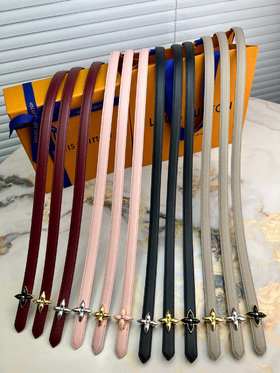 驴家 窄版女士腰带 最新款花卉珐琅五金 ，一面平纹一面印花，双面使用，时尚百搭 舒适体验