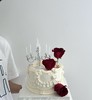 【优品系列】---【烛台玫瑰花边款】情人节七夕，520蛋糕（单层加高款） 商品缩略图0