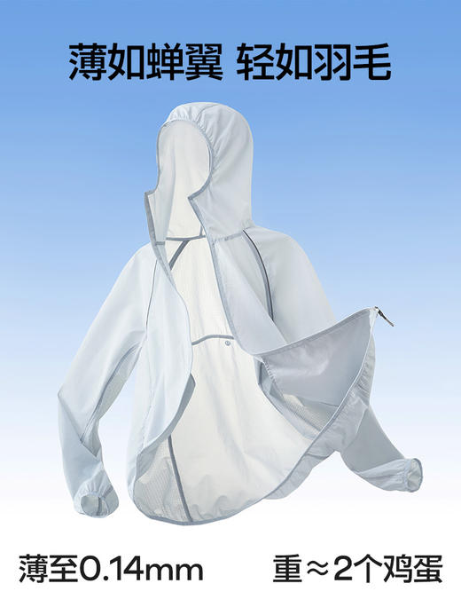 【SIINSIIN轻盈宽松梭织防晒衣】（男女同款）冰透科技 UPF60+ 4级防泼水 分区透气 持久凉感 商品图10