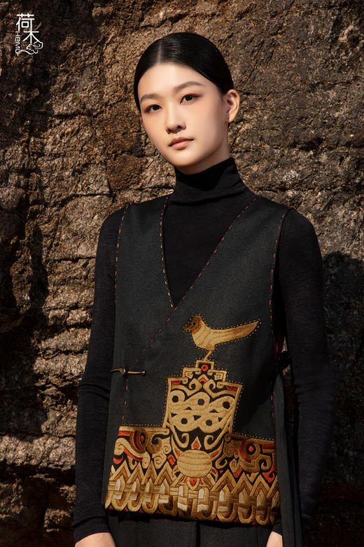 荷木HEMU丨墨寻·马甲 商品图0