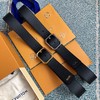 驴家 双面荔枝纹双面用腰带，Staples Edition 系列单品，进口荔枝纹小牛皮 ，方形搭扣自由翻转，腰带双面可用 商品缩略图1