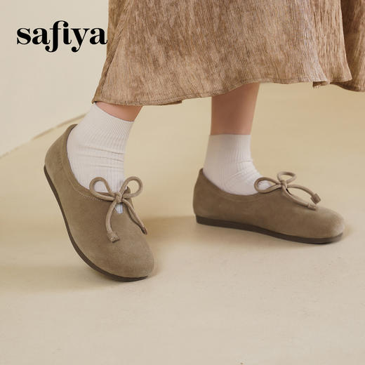 预售10天发|Safiya/索菲娅2025咖啡庄园复古软底休闲外穿舒适勃肯鞋SFD1112414 商品图2