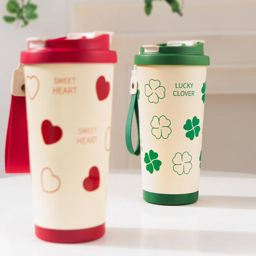 316L不锈钢保温暖心杯大容量咖啡杯 商品图1