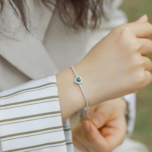 【任2件-20】G.C珠宝 合成祖母绿宝石首饰系列 商品图11