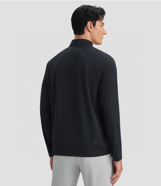 点此购买 迪桑特DUALIS都市通勤春秋季简约轻薄男款长袖POLO衫 ly 308502 商品图7