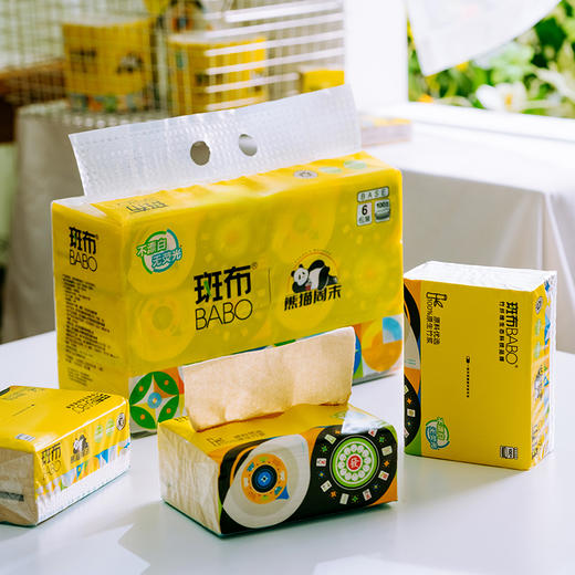 斑布&熊猫周末系列抽纸 6包\提 商品图1
