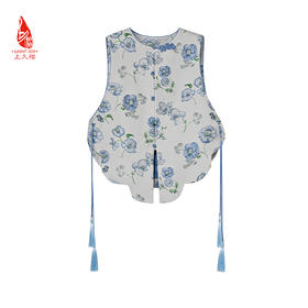 SAINTJOY/上久楷女式宋锦马甲 雾里添花 CY1044207020