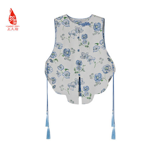 SAINTJOY/上久楷女式宋锦马甲 雾里添花 CY1044207020 商品图0