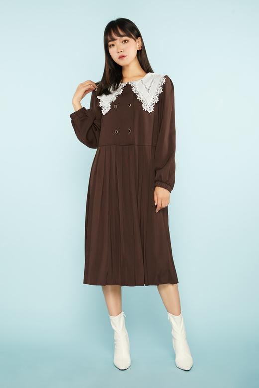 ANSUABEL 复古彼得潘领连衣裙 11427 商品图0