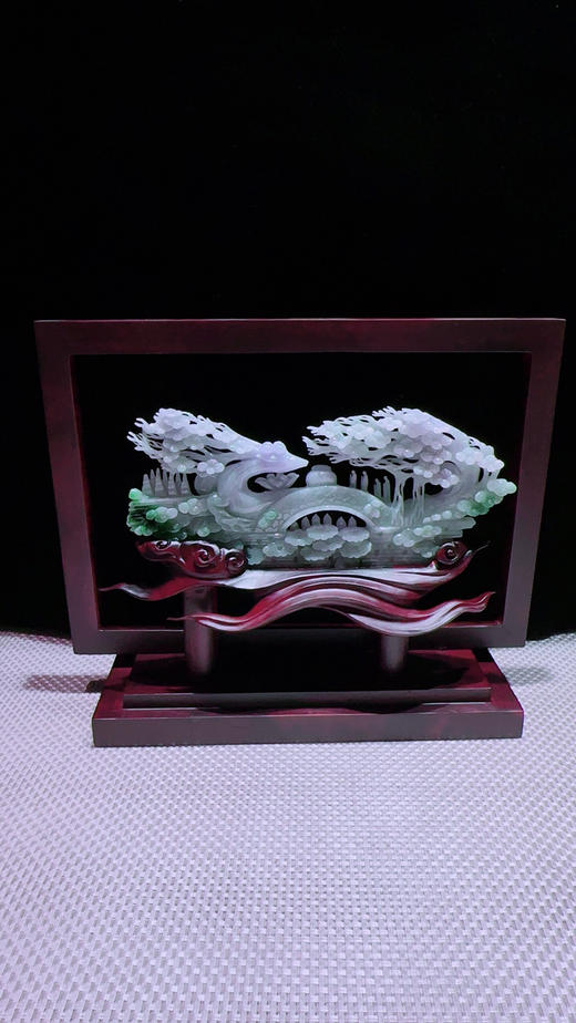 620831翡翠摆件【鹿鸣蝉音】 商品图5