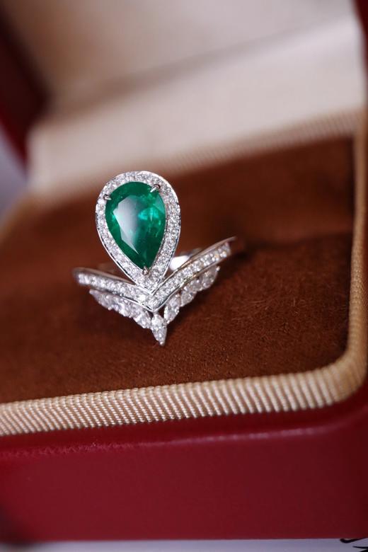 1.11ct刻面祖母绿戒指 商品图4