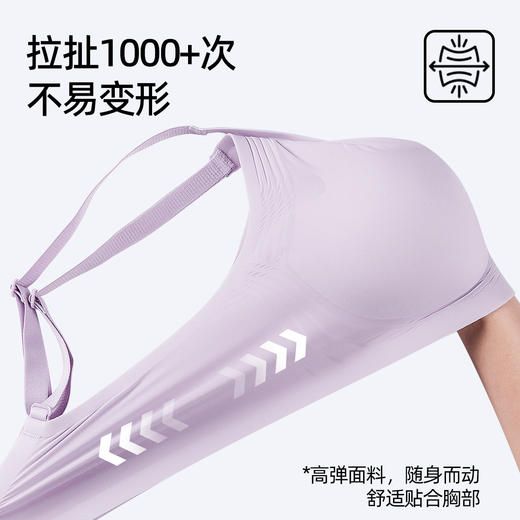 熳洁儿无痕光面内衣女半固定杯轻薄舒适文胸面膜布小凉风软支撑聚拢内衣23261529 商品图8
