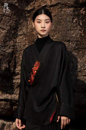 荷木HEMU丨墨寻·斜襟外套