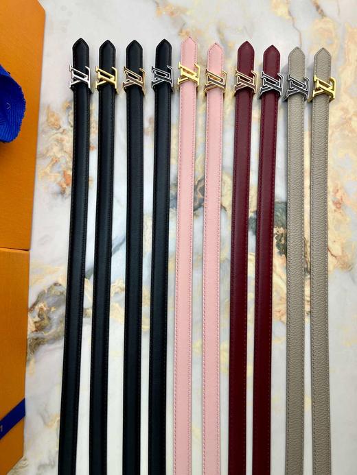 驴家 窄版女士腰带 经典珐琅五金 ，一面平纹一面印花，双面使用，时尚百搭 舒适体验 商品图1