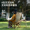 君华仕（GENVAS）户外 露营折叠躺椅 GS22665036 细沙黄 商品缩略图2