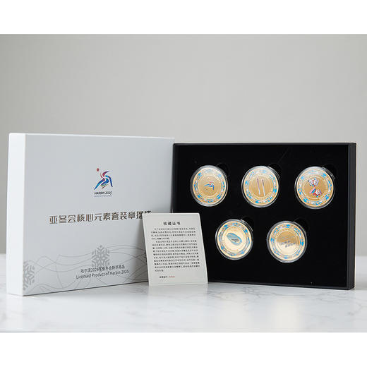 【亚冬会官方特许商品】2025年亚冬会纪念珍藏大全 | 亚冬会核心纪念章，冰雪亚洲纪念钞、币、邮票，一套齐全！ 商品图2