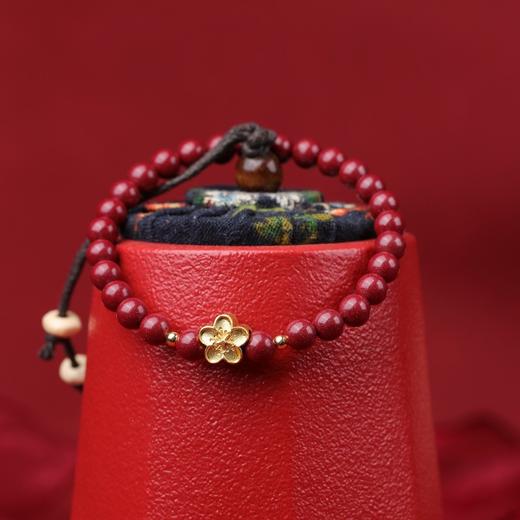 【礼袋礼盒装】珩钻 朱砂手串转运手链 新年好运转运素圈/红花福运/朱韵桃花/莲蓬好运 多款可选 商品图8