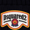 DSQUARED2 男士刺绣贴片羊毛针织帽 深蓝色 KNM0180 01W00306 3073 商品缩略图2