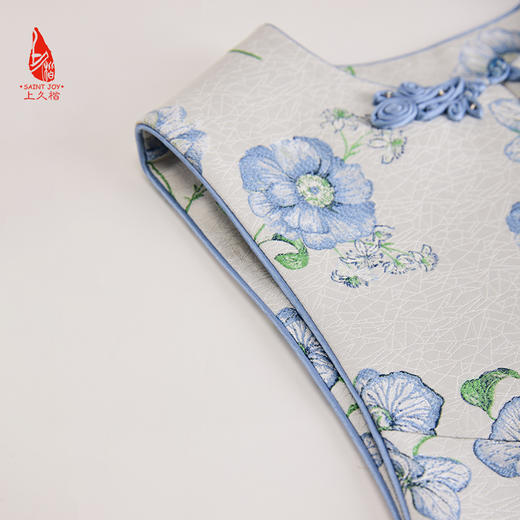 SAINTJOY/上久楷女式宋锦马甲 雾里添花 CY1044207020 商品图7