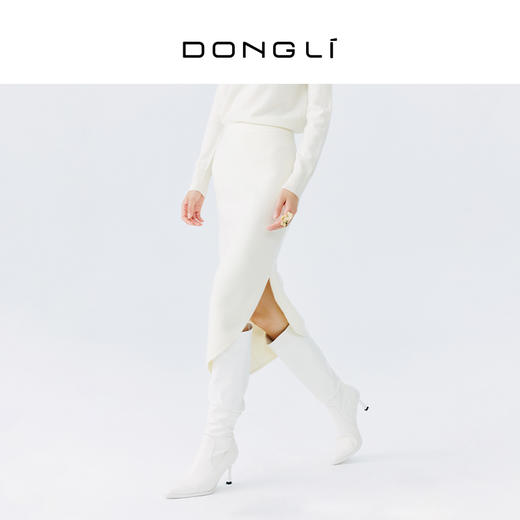 东黎 • 秀场同款 山羊绒女士春季气质不规则半身裙 4361 商品图1