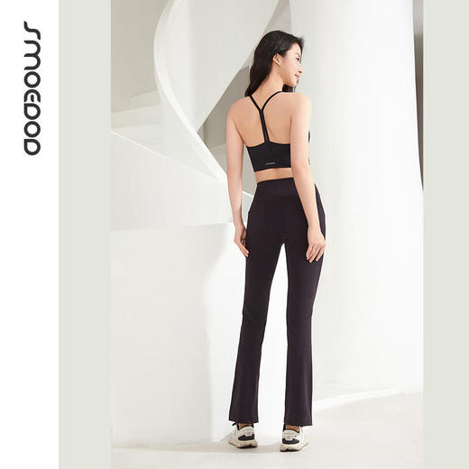 2025春夏SMOEDOD/水沐伊朵瑜伽健身微喇裤带口袋高腰收腹提臀显瘦修身6625 商品图5