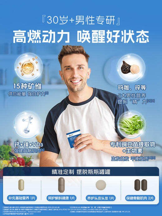Youthit优思益男性营养包补充精力维生素矿物质 30包 商品图2