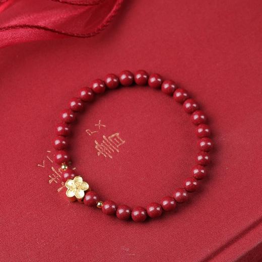 【礼袋礼盒装】珩钻 朱砂手串转运手链 新年好运转运素圈/红花福运/朱韵桃花/莲蓬好运 多款可选 商品图7