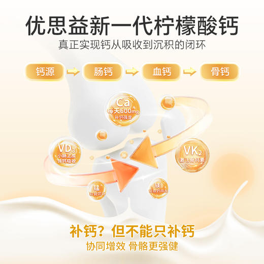 澳洲Youthit优思益柠檬酸钙复合片维生素保健品温和吸收成人90片 商品图2